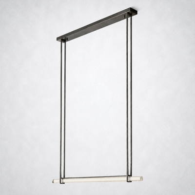 Sterling Single Bar Linear Chandelier 60"