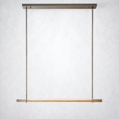 Sterling Single Bar Linear Chandelier 60"