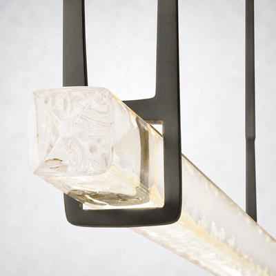 Sterling Single Bar Linear Chandelier 60"