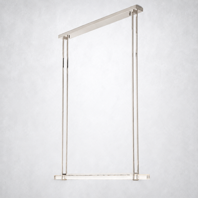 Sterling Single Bar Linear Chandelier 60"