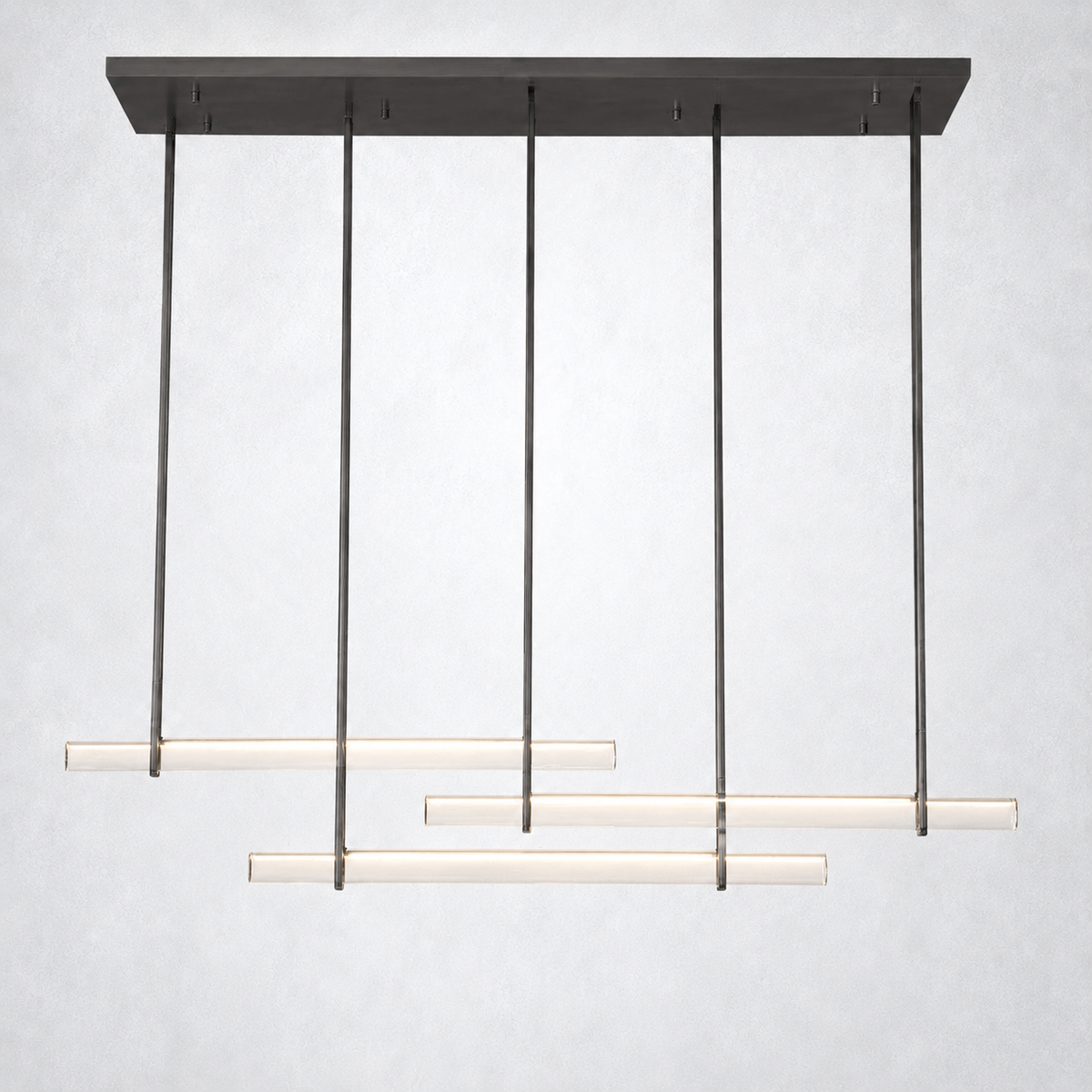 Sterling Triple Bar Linear Chandelier