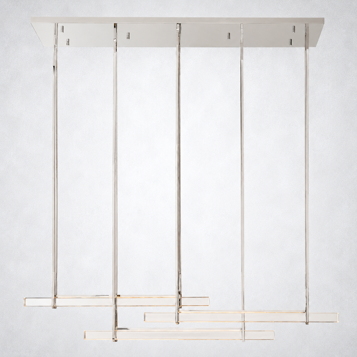 Sterling Triple Bar Linear Chandelier