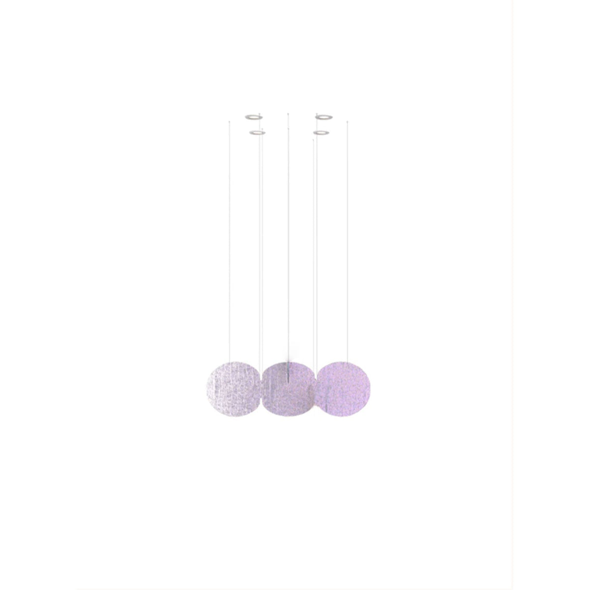 Clouds Iridescent Disc Chandelier