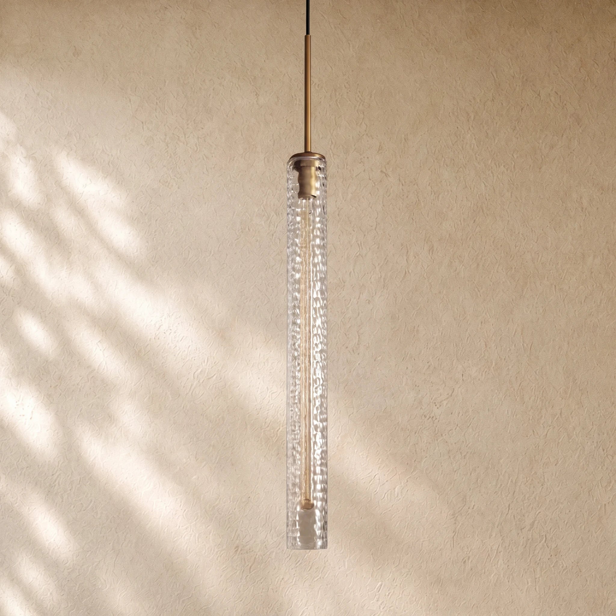 Collane Hammered Glass Pendant