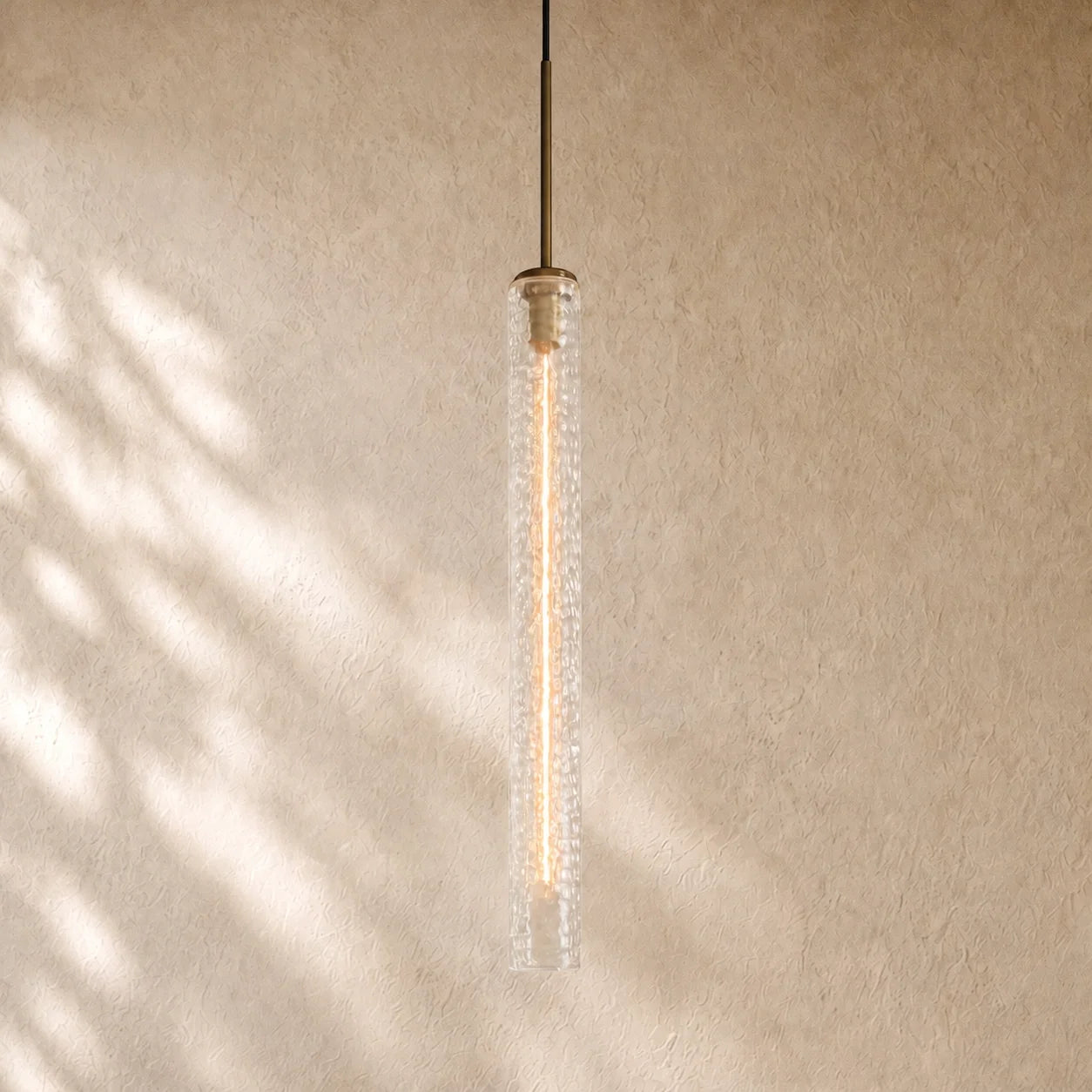 Collane Hammered Glass Pendant