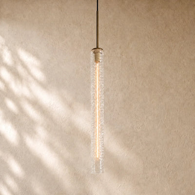 Collane Hammered Glass Pendant