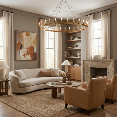 Cominv Round Chandelier 26", 38", 50", 63", 73"