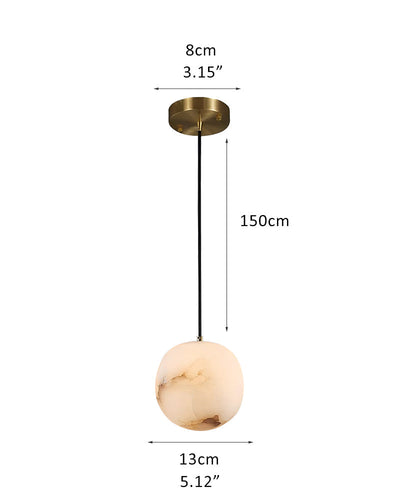 Small Alabaster Cluster Globes Ceiling Pendant Light For High Ceiling