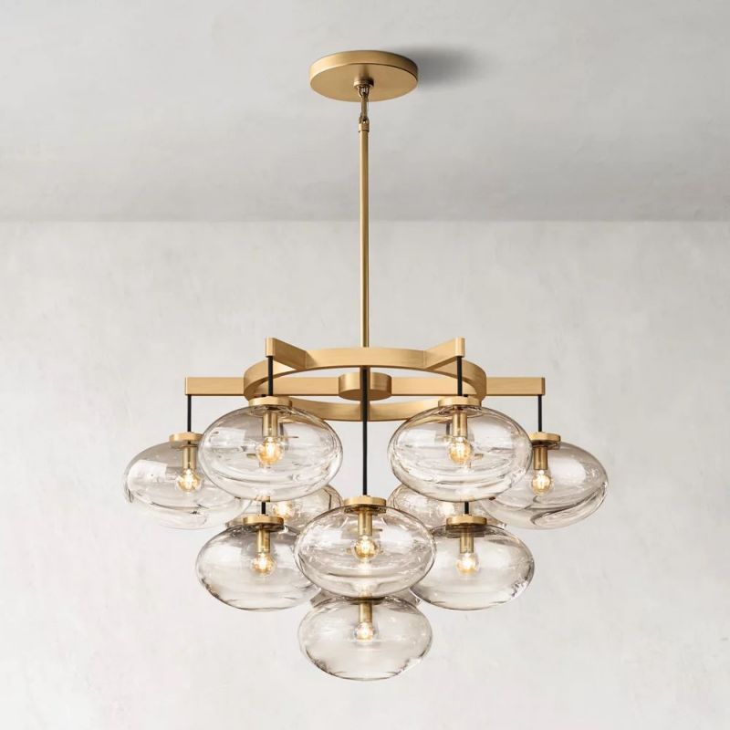Babrette Clear Glass Round Chandelier