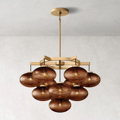 Babrette Clear Glass Round Chandelier