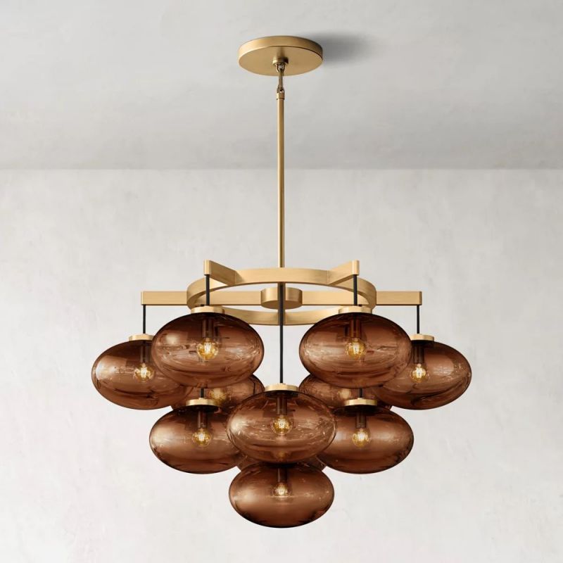Babrette Clear Glass Round Chandelier