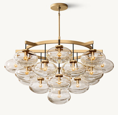 Babrette Clear Glass Round Chandelier