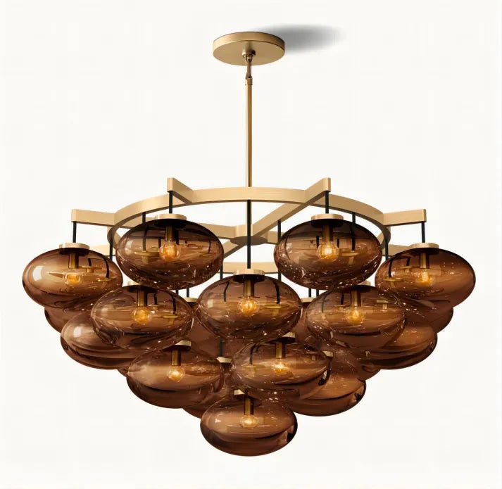 Babrette Clear Glass Round Chandelier