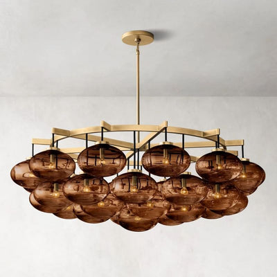 Babrette Clear Glass Round Chandelier