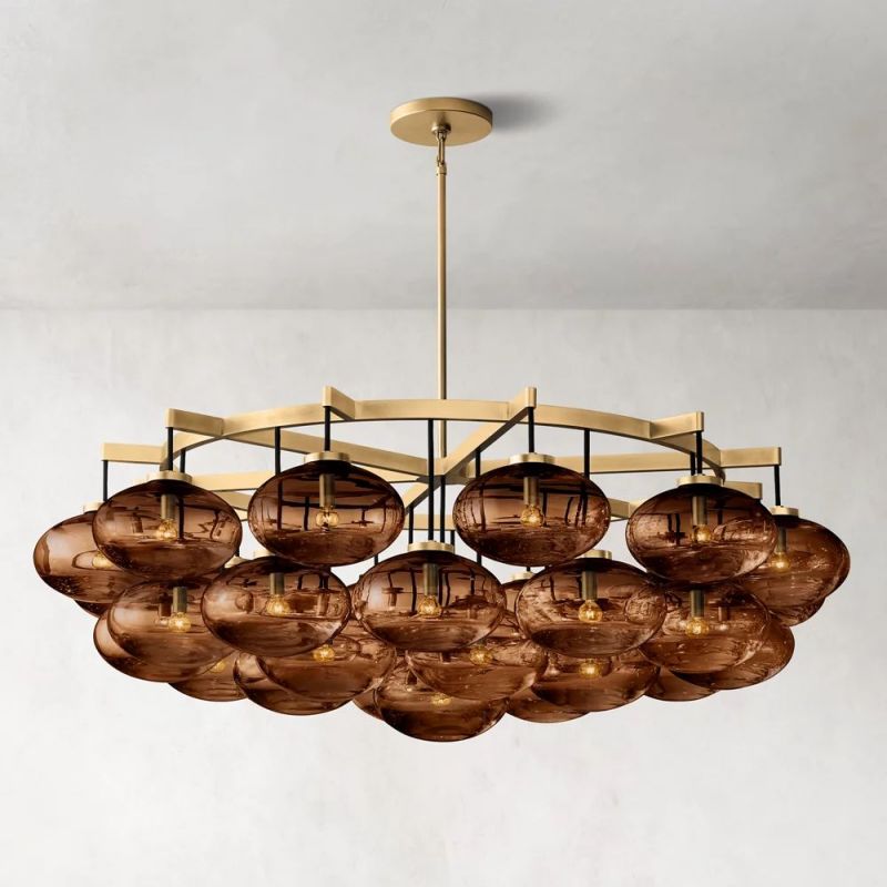 Babrette Clear Glass Round Chandelier
