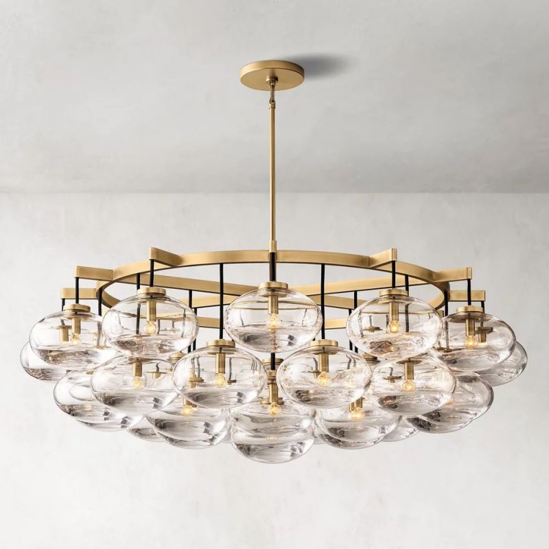 Babrette Clear Glass Round Chandelier
