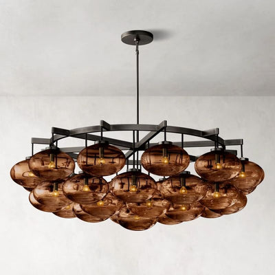 Babrette Clear Glass Round Chandelier