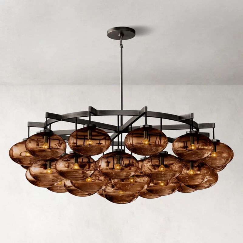 Babrette Clear Glass Round Chandelier