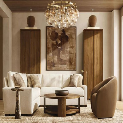 Babrette Clear Glass Round Chandelier