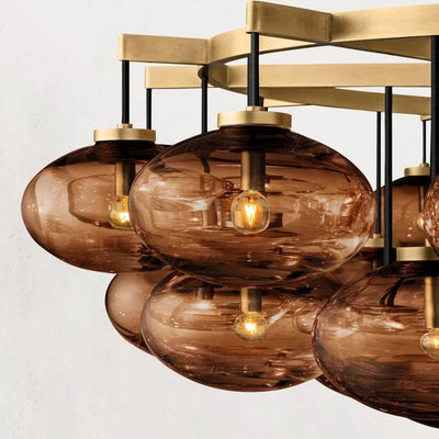 Babrette Clear Glass Round Chandelier