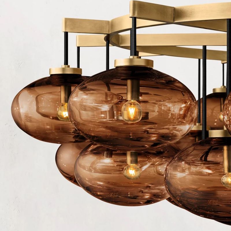 Babrette Clear Glass Round Chandelier
