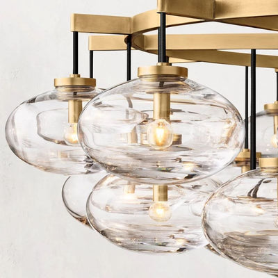 Babrette Clear Glass Round Chandelier