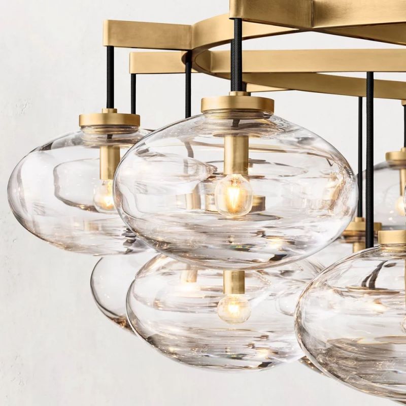 Babrette Clear Glass Round Chandelier