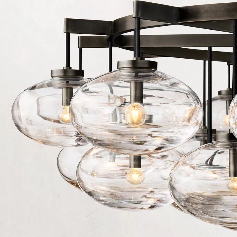 Babrette Clear Glass Round Chandelier