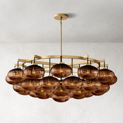 Babrette Clear Glass Round Chandelier
