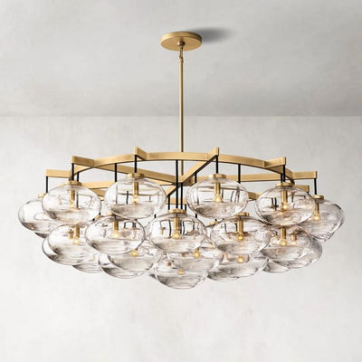 Babrette Clear Glass Round Chandelier