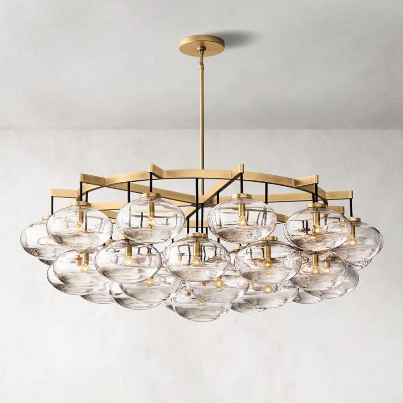 Babrette Clear Glass Round Chandelier
