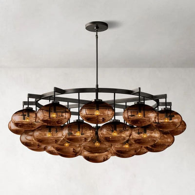 Babrette Clear Glass Round Chandelier