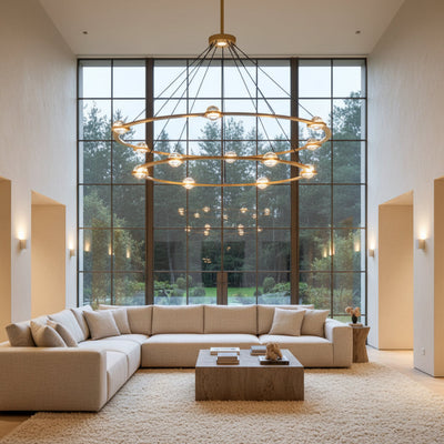 Ecletant Two-Tier Round Chandelier