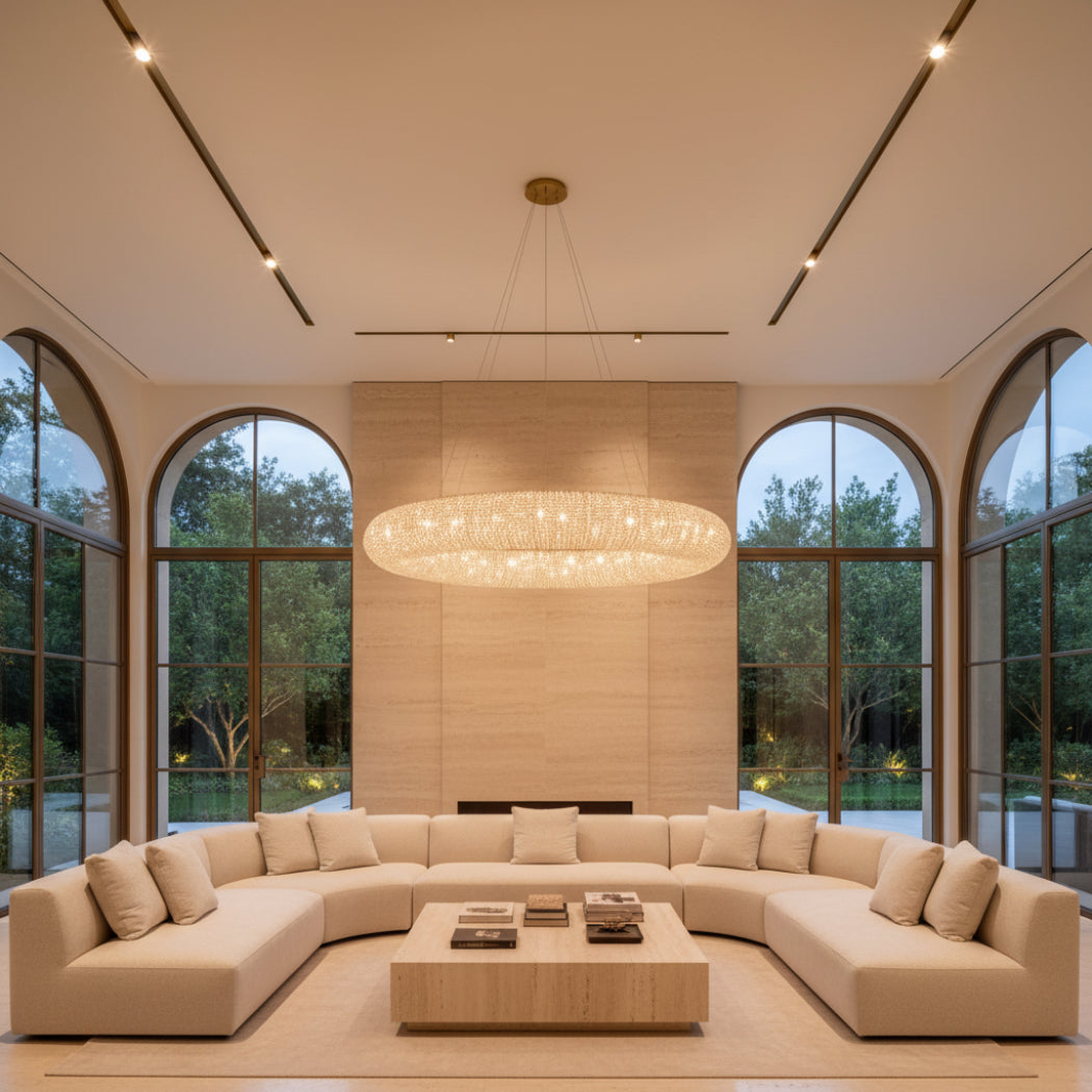 Halo Round Led Chandelier