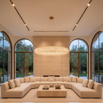 Halo Round Led Chandelier
