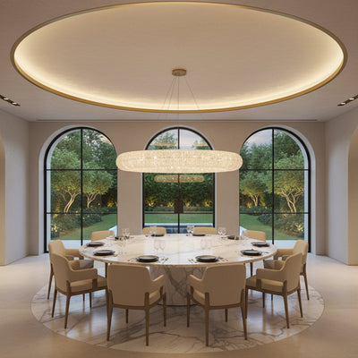 Halo Round Led Chandelier