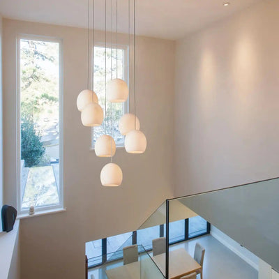 Arican Round Alabaster Chandelier