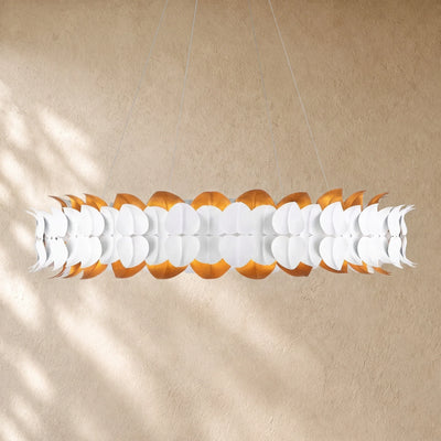 Darle Chandelier Sculpted Leaves 39"