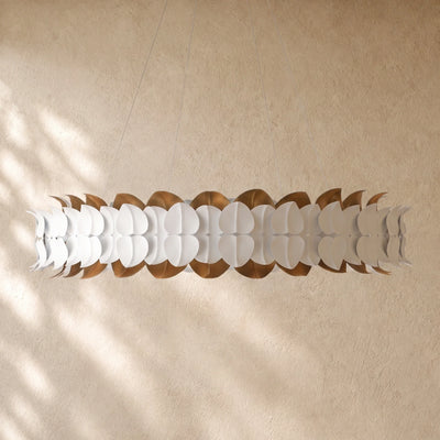 Darle Chandelier Sculpted Leaves 39"