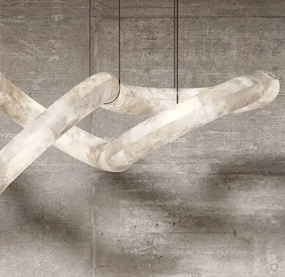 Nocturne Symmetrical Alabaster Chandelier