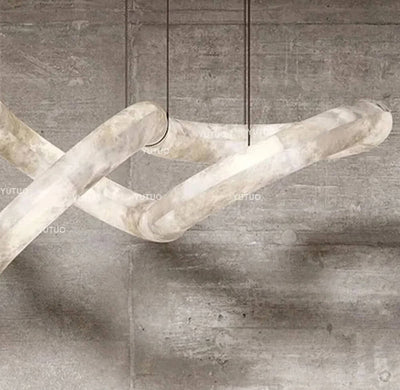 Nocturne Symmetrical Alabaster Chandelier