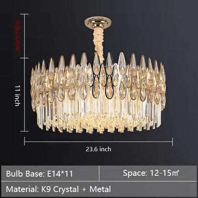 New Arrival Crystal Chandelier Modern Living Room Ceiling Light