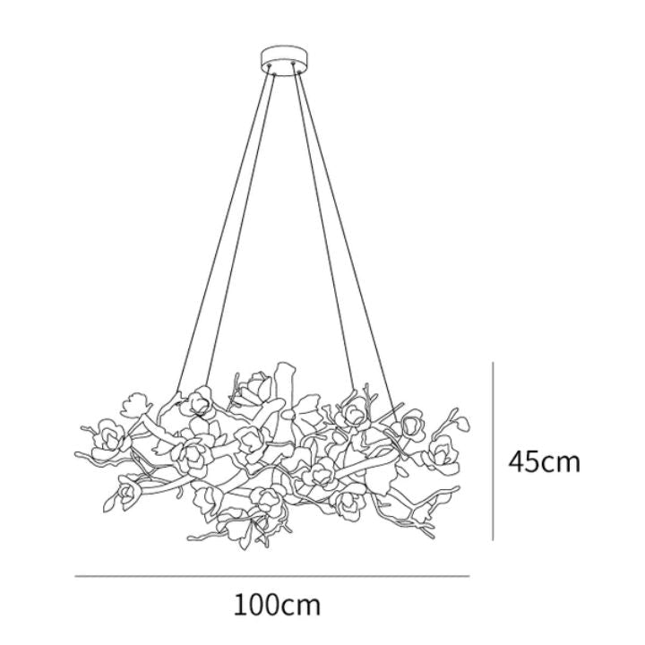 Refined Branch Brass Chandelier