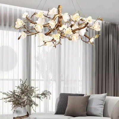 Refined Branch Brass Chandelier