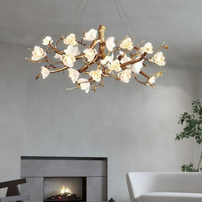 Refined Branch Brass Chandelier