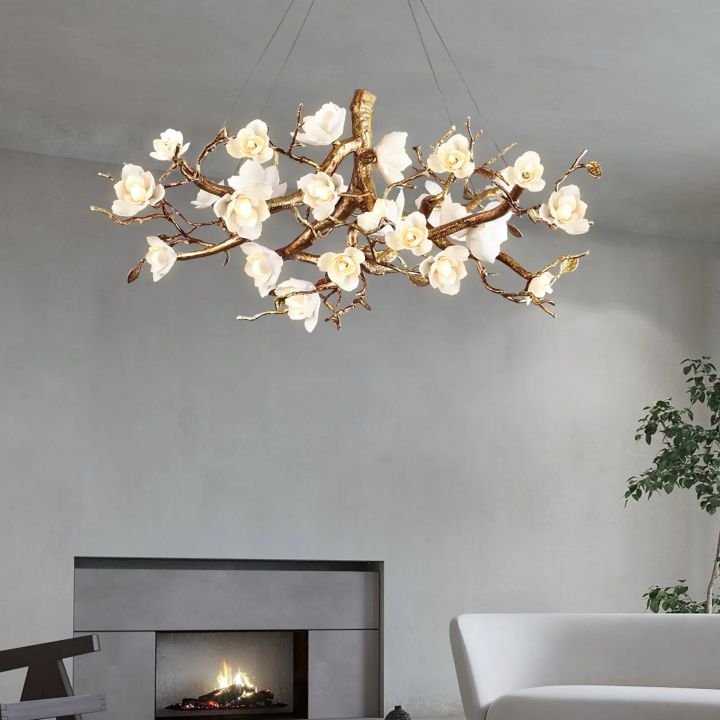 Refined Branch Brass Chandelier