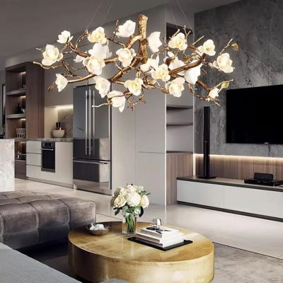 Refined Branch Brass Chandelier