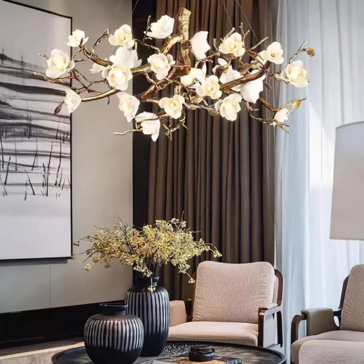 Refined Branch Brass Chandelier