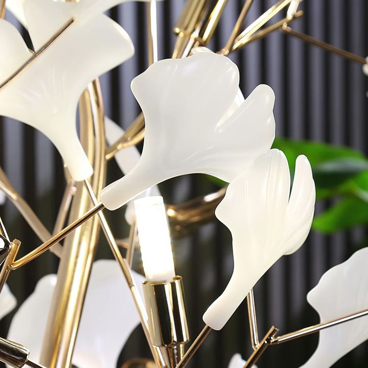 Tuscany Ceramic Leaf Floor Lamp