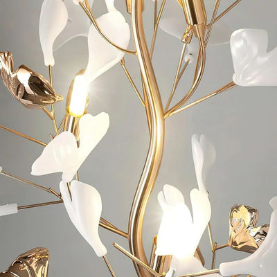 Tuscany Ceramic Leaf Floor Lamp
